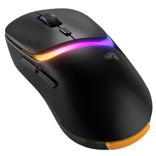 GLORIOUS Gaming - Souris Gaming sans Fil Modèle D3 Batterie échangeable InfinitePlay, Taux de Rapport 8 kHz, Switch optiques 130M de clics, Ultralégère 69 g, Capteur Optique 30k DPI, RGB - Noire