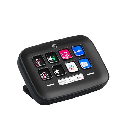 Elgato Stream Deck Neo (Noir) – 8 Touches Personnalisables, 2 Touch Points, accélérez tâches et workflows – Word, Excel, Teams, Zoom, Spotify, etc. – Compatible Mac PC