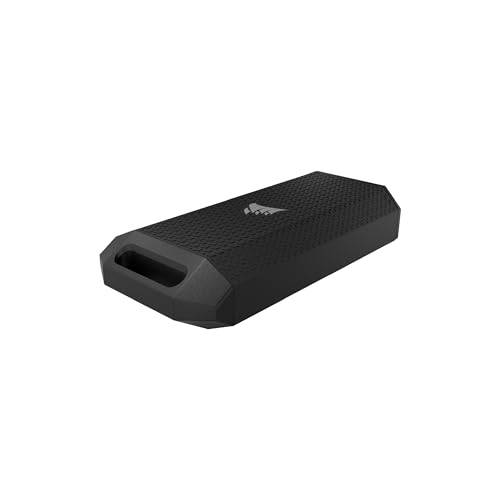 CORSAIR EX400U SURVIVOR 1 To USB4 SSD Externe – Jusqu’à 4 000 Mo s en Lecture, 3 600 Mo s en Écriture, Stockage NVMe IP55 robuste, USB4 Thunderbolt 4, Rétrocompatible – Plug-and-Play PC iOS Mac – Noir