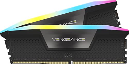 CORSAIR Vengeance RGB DDR5 128Go (2 x 64Go) Jusqu'à 6400MHz Intel RAM