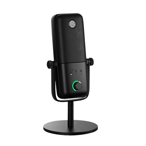 Elgato Wave 3 MK.2 – Microphone à condensateur USB Haut de Gamme pour Le Streaming et Le podcasting avec Wave FX Processor, DSP intégré, Clipguard 2.0, Inserts VST – Compatible PC et Mac