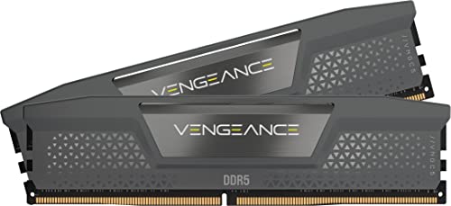 CORSAIR Vengeance DDR5 64Go (2x32Go) Jusqu'à 6000 MHz CL40 – Mémoire PC Haute Performance AMD Expo Intel XMP – Gris