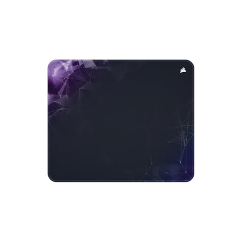 Corsair MM300 Medium Sci-FI Dark Anti-Fray Cloth Tapis de Souris Gaming – 36 cm x 30 cm, Tissu tissé, Base Antidérapante en Caoutchouc, Bords Renforcés par des Coutures – Bleu Marine