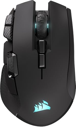 Corsair IRONCLAW Wireless SE (2026) Souris Gaming – 26 000 DPI, Forme Ergonomique pour Les Grandes Mains, 10 Boutons Programmables, pour MOBA, FPS, MMO – Noir
