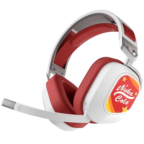 Corsair HS80 RGB sans Fil Fallout Nuka-Cola Édition Casque Gaming – Dolby Atmos, Faible Latence, Microphone Omnidirectionnel, sans Fil Jusqu'à 18 Mètres, 20 Heures d'autonomie – PC, Mac, PS5, PS4