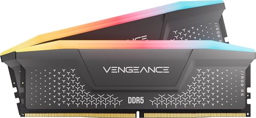 CORSAIR Vengeance RGB RS DDR5 16Go (2x8Go) Jusqu'à 5600MHz AMD Intel RAM