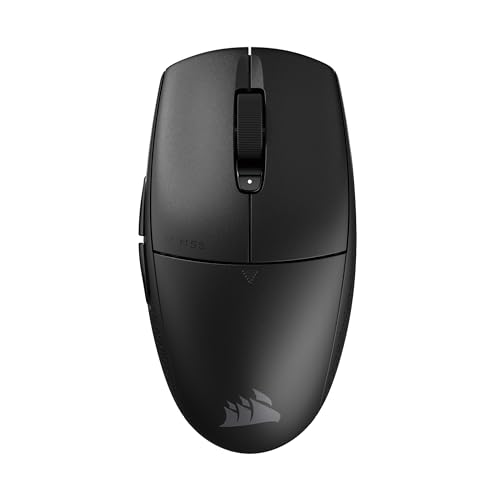 Corsair M55 Wireless Souris de Jeu FPS Légère – 2.4GHz Bluetooth – 24 000 DPI – Durée de Vie de La Batterie – Six Boutons Programmables – Poignées Latérales Texturées – Noir