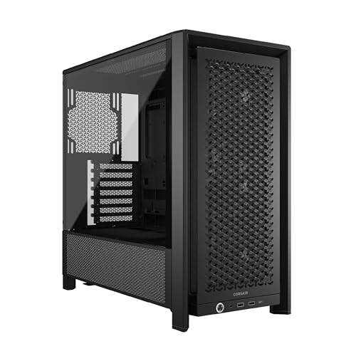 CORSAIR Frame 4000D RS Boîtier Modulaire PC De Taille Moyenne – 3X Ventilateurs RS, Système De Supports Infinirail, Convient Plusieurs Radiateurs 360mm, Compatible avec Cartes Mères Inversée – Noir