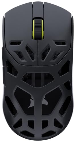 Corsair Sabre v2 Pro MG sans Fil Souris Gaming – 33 000 DPI, D’Interrogation de 8 000 Hz, Coque en Alliage de Magnésium de 56 g, Jusqu'à 170 Heures D'autonomie de la Batterie, Web Hub – Noir