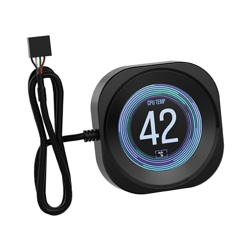 Corsair Nautilus RS LCD Module D'écran – pour refroidisseurs pour processeur AIO Nautilus RS et Nautilus RS ARGB – Écran LCD IPS de 5,3 cm – Installation Facile et sans Outil - Noir
