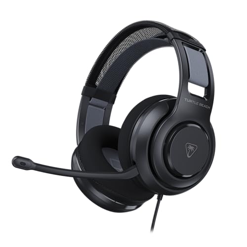 Turtle Beach Atlas 200 Noir Xbox Casque de Gaming Multi-Plateforme Filaire w transducteurs Nanoclear de 50 mm pour Xbox, PlayStation, PC