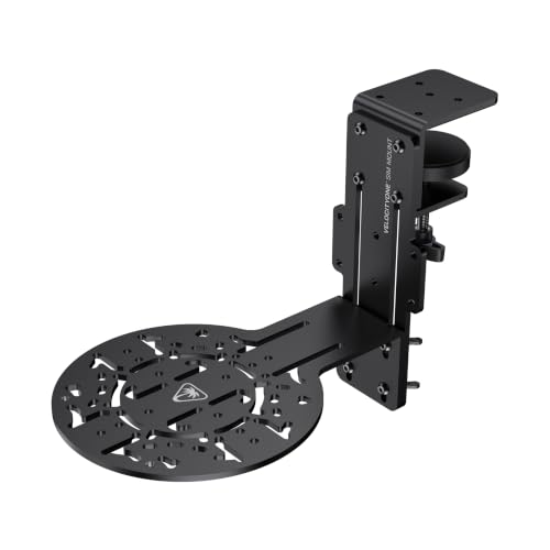 Turtle Beach VelocityOne Universal Sim Mount pour PC et console | Support de simulateur robuste pour simulateur, avec plaque en acier pouvant se fixer sur un bureau et tapis de souris