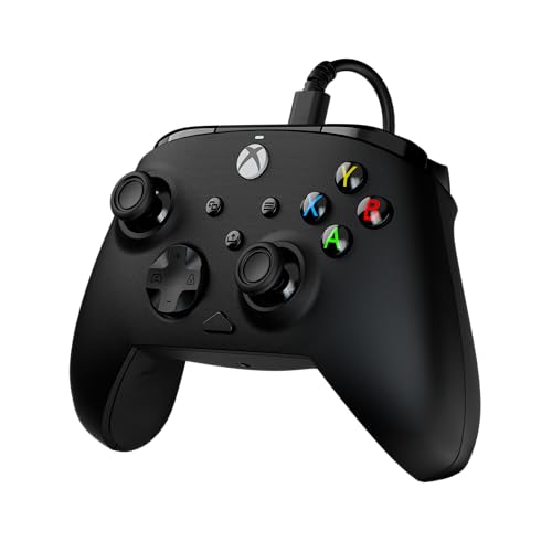 Turtle Beach Rematch Core manette gaming filaire sous licence officielle pour Xbox Series X|S, Xbox One et PC Windows 10 11 avec Sticks à effet Hall, moteurs de vibration et gâchettes de vibration