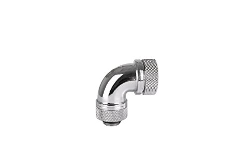 Thermaltake Pacific DIY LCS Chrome G1 4 PETG 16 mm (5 20,3 cm) OD Tube 90 Degré Raccord à Compression Refroidissement Cl-w097-ca00sl-a
