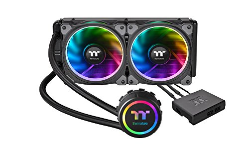 Thermaltake Floe Double Bague RGB 240 TT Premium Edition PWM TR4 Lga2066 Ready AIO Système de Refroidissement Liquide CPU Cooler Cl-w157-pl12sw-a 240 mm