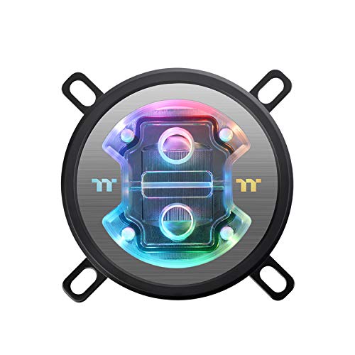 Thermaltake Pacific W7 Plus 16,8 millions de logiciels RBG couleur activés (TT RGB Plus Alexa Razer Chroma) AMD Intel (LGA 1200) Capteur de température intégré CPU Bloc d'eau CL-W279-CU00SW-A