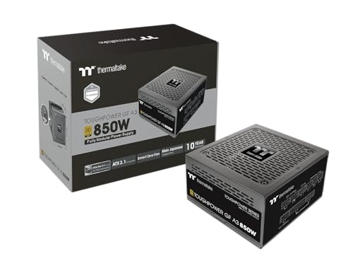 Thermaltake Toughpower GF A3 Connecteurs True 450 W 12 VHPWR sur PSU et NVIDIA RTX 40 Series, ATX 3.0 PCI-E 5.0, 80 Gold, SLI Crossfire, PS-TPD-0850FNFAGU-L