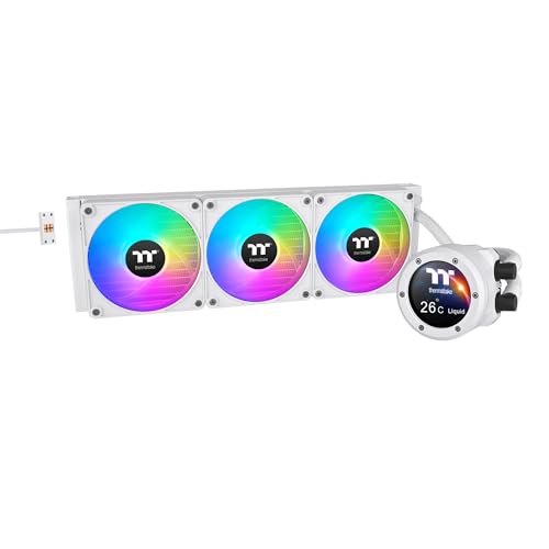 Thermaltake TH360 V2 Ultra EX ARGB AIO Refroidisseur neige eau 5,3 cm LCD ventilateur 120 x 3 connexion rapide magnétique contrôle de synchronisation MB ARGB contrôle logiciel LCD CL-W426-PL12SW-A