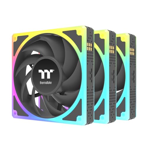 Thermaltake Toughfan EX 120 ARGB Sync CL-F210-PL12SW-A 120 mm 500~2000 tr min MagForce 2.0 Pression statique 2,86 mm-H2O Débit d'air 59,34 CFM Roulement hydraulique Synchronisation de carte mère 5 V