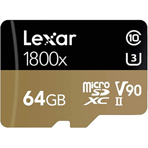 Lexar Professional LSDMI64GCBNA1800A Carte microSDXC UHS-II 1800 x 64 Go