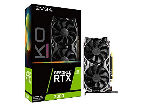 EVGA Carte Graphique Nvidia GeForce RTX 2060 KO Ultra Gaming 6 Go GDDR6 06G-P4-2068-KR Dual Fan