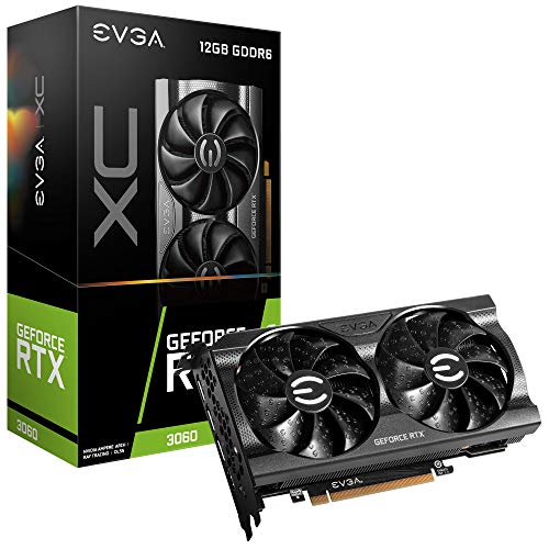 EVGA GeForce RTX 3060 XC Gaming, 12G-P5-3657-KR, 12 Go GDDR6, Double Ventilateur, Plaque arrière en métal
