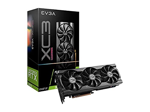 EVGA GeForce RTX 3070 XC3 Ultra Gaming, 08G-P5-3755-KL, 8 Go GDDR6, Refroidissement iCX3, LED ARGB, Plaque arrière en métal, LHR