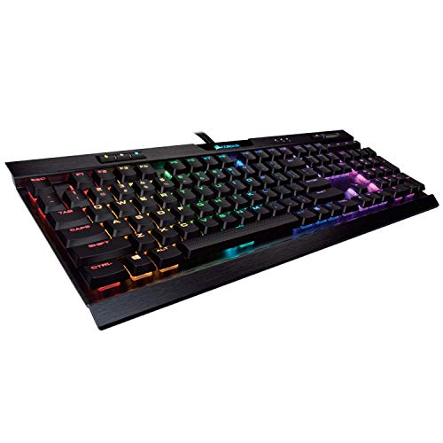 Corsair K70 RGB MK.2 clavier USB Noir - Claviers (Standard, Avec fil, USB, Clavier mécanique, Noir)