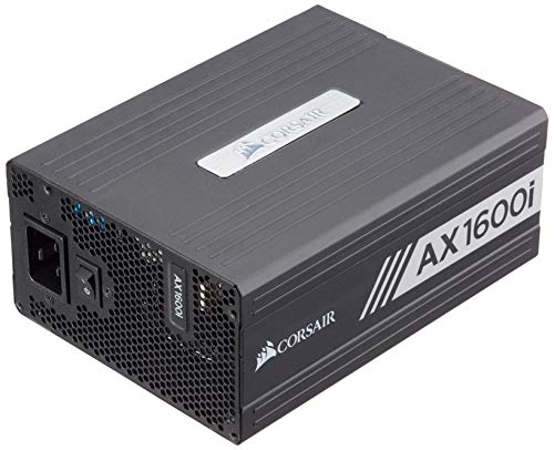 Corsair AX1600i Digital 80 Plus Titanium Unité d'alimentation ATX entièrement modulaire – Noir
