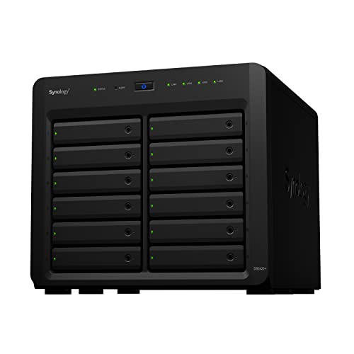 Synology DiskStation DS2422 Processeur quadricœur 12 baies avec mémoire 4 Go (sans disque), noir