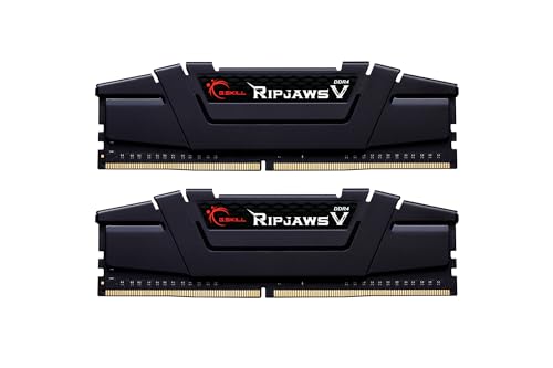 G.SKILL 32 Go DDR4 PC4-28800 3600MHz Ripjaws V pour Intel CL16 (16-19-19-39) Kit Dual Channel (2x16GB) Noir