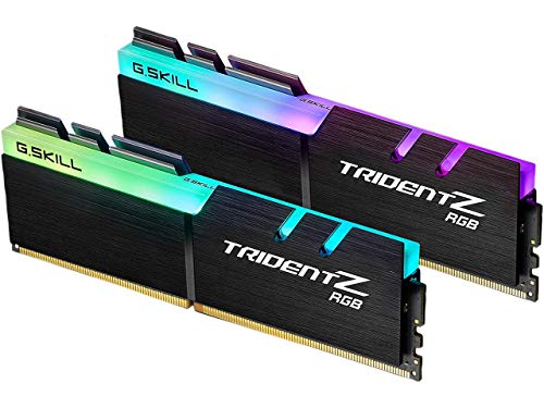G.SKILL 64 Go de DDR4 TridentZ RGB 3200Mhz PC4-25600 CL16 1.35V Dual Channel Kit (2x32GB) pour Intel Z270