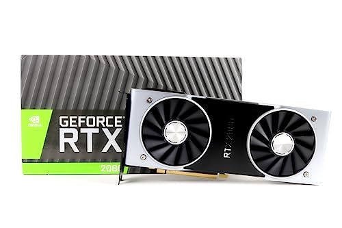 Nvidia GEFORCE RTX 2080 Founders Edition 8 Go GDDR6 - Cartes Graphiques (GeForce RTX 2080, 8 Go, GDDR6, 256 bit, 14000 MHz, 7680 x 4320 Pixels)