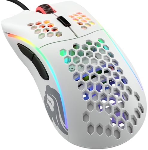 GLORIOUS Model D Souris Gaming Filaire (Matte White)