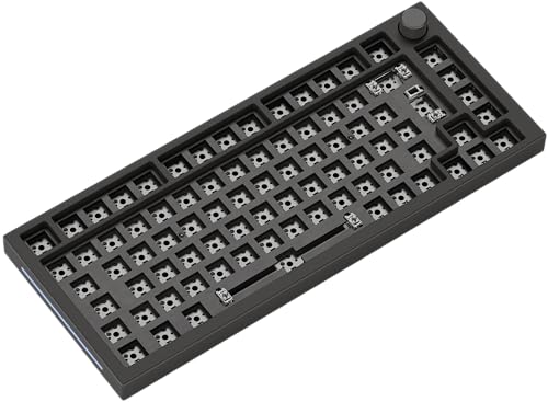 GLORIOUS Gaming GMMK Pro 75 Barebones (Cadre Uniquement) - Clavier de Jeu mécanique modulaire, Taille TKL (75 ), Cadre de 1,5 kg, RGB, Personnalisable, Disposition International ISO - Noir