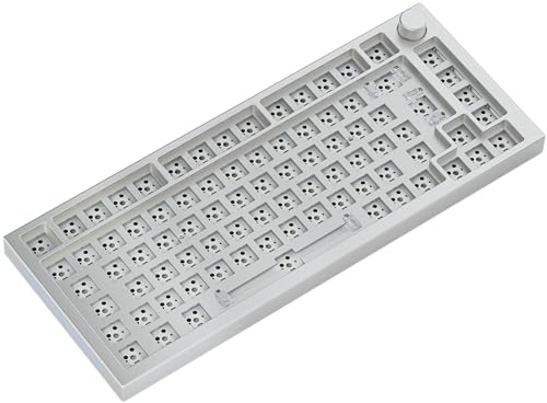 GLORIOUS Gaming GMMK Pro 75 Barebones (Cadre Uniquement) - Clavier de Jeu mécanique modulaire, Taille TKL (75 ), Cadre de 1,5 kg, RGB, Personnalisable, Disposition International ISO - Blanc