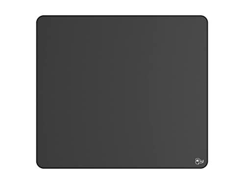 GLORIOUS Gaming Tapis de Souris Elements Ice - Surface en Tissu infusé de Verre pour Vitesse et précision, Bords Cousus, Base Anti-dérapante, Frais au Toucher, Ice (430 x 380 x 3 mm) - Noir
