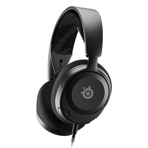 SteelSeries Arctis Nova 1 Casque de Jeu multisystème — Pilotes Hi-FI — Audio Spatial à 360° — Design Confortable — Durable — Ultra léger — Microphone antibruit — PC, PS5 PS4, Switch, Xbox – Noir