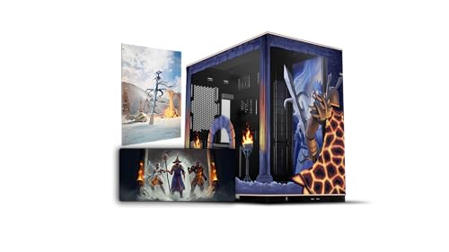 Starforge Systems Old School RuneScape Boîtier d'ordinateur – Lian Li O11 Dynamic Evo RGB Tour PC E-ATX ATX mATX – Œuvre d'art imprimée en relief et UV (RuneScape, Donjon, Retro Gaming, Classic Gaming