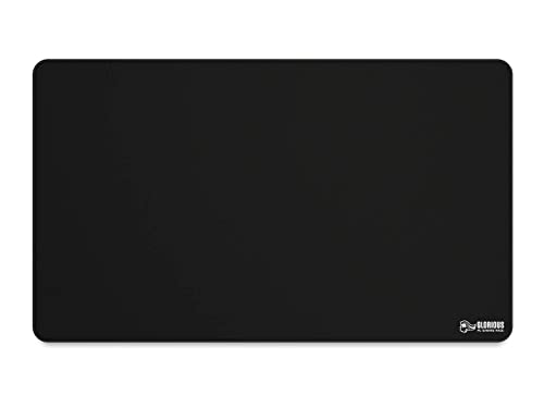 GLORIOUS Gaming Tapis de Souris en Tissu (XL Extended) - Bords Cousus, Surface Lisse pour Vitesse et contrôle, Base Anti-dérapante, Lavable en Machine, XL (610 x 360 x 3 mm) - Noir