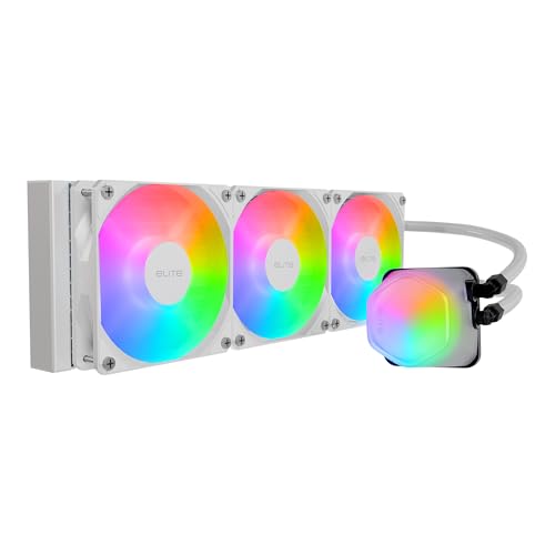 Cooler Master MasterLiquid ML360 Illusion ARGB Refroidisseur liquide pour processeur AIO en boucle fermée, dôme translucide, radiateur de 360 mm, MF120 Halo PWM, AMD Ryzen AM5 AM4, Intel LGA1700 1200