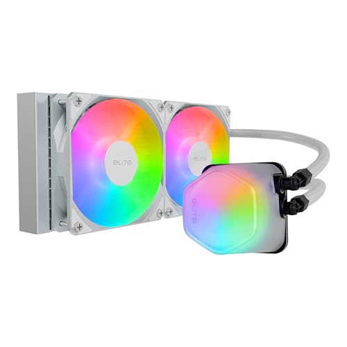 Cooler Master MasterLiquid ML240 Illusion Refroidisseur liquide ARGB à boucle fermée AIO, dôme translucide, radiateur de 240 mm, MF120 Halo PWM, AMD Ryzen AM5 AM4, Intel LGA1700 1200