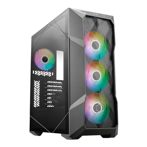 Cooler Master Boîtier tour intermédiaire TD500 MAX ATX, personnalisé 360 Atmos MAX AIO, GX II Gold 850 W ATX 3.0 PSU, ventilateur Mobius 120P ARGB PWM, type C, connecteur d'alimentation à deux étapes,