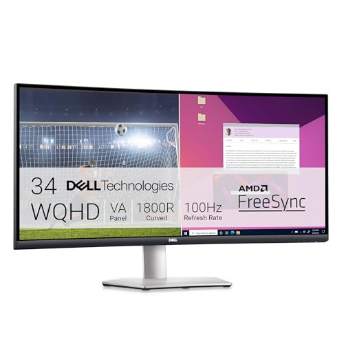 Dell S Series S3423Dwc 86.4 Cm (34 ) 3440 X 1440 Pixels Wide, W128273773 ((34) 3440 X 1440 Pixels Wide Quad HD LCD Black)