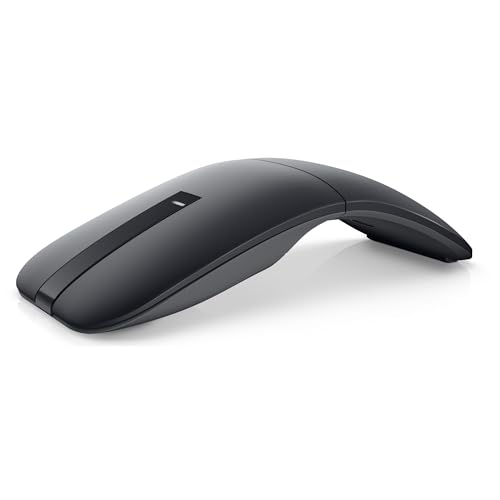 Dell MS700 Souris de Voyage Bluetooth sans Fil Bluetooth 5.1, Paire Microsoft Swift Pair (Windows 10 et 11 Uniquement), capteur LED Optique, défilement Tactile avec contrôleur Tactile ultérieur, Noir