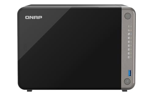 QNAP TS-AI642-8G-US NAS IA à 6 Baies avec Un processeur Arm et Un NPU à Faible consommation d'énergie pour Les Applications de Reconnaissance vidéo et d'image alimentées par l'IA (sans Disque)