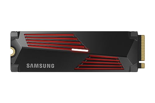 Samsung 990 Pro Dissipateur de Chaleur SSD 4TB PCIe Gen.4 X4, NVMe 2.0, Disque Dur Interne M.2, Vitesse de Jeu Plus Rapide, Contrôle de Chaleur, Compatible avec Playstation5 (MZ-V9P4T0CW)