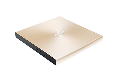 ASUS ZenDrive U9M Or (SDRW-08U9M-U) – Graveur DVD x8 ultra-compact, M-Disc supporté pour un stockage assuré pendant 1000 ans, compatible avec USB 3.0 Type-C Type-A pour Windows Mac OS