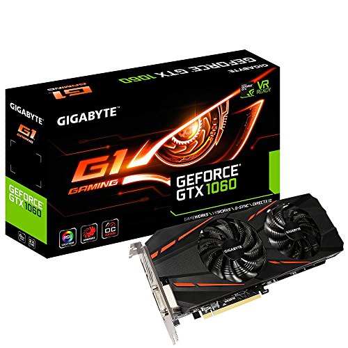 Gigabyte Geforce GTX 1060 G1 GV-N1060G1GAMING-6Gd REV2 Cartes Graphiques GV-N1060G1GAM-6GD R2