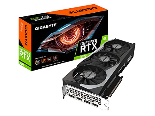 GIGABYTE Carte graphique GeForce RTX 3070 Gaming OC 8G (REV2.0), 3 ventilateurs WINDFORCE, LHR, GDDR6 256 bits, GV-N3070GAMING OC-8GD REV2.0